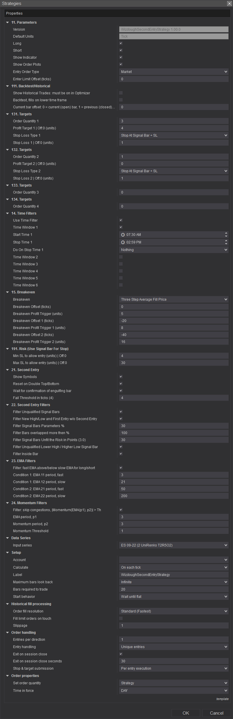 settings second-entry